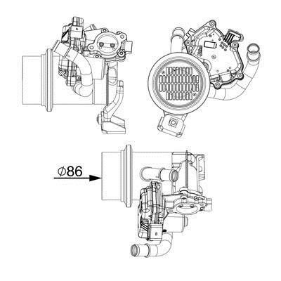 Mahle/Behr CE 18 000P Радиатор охлаждения отработанных газов CE18000P: Отличная цена - Купить в Польше на 2407.PL!