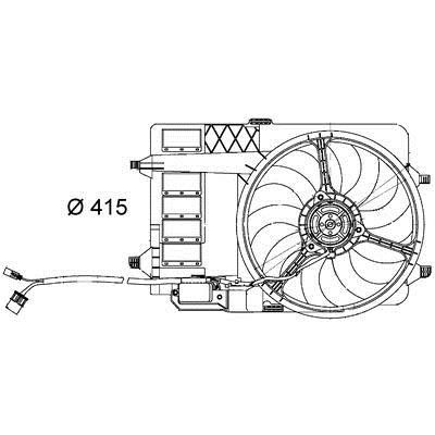 Mahle/Behr CFF 29 000S Вентилятор радіатора охолодження CFF29000S: Приваблива ціна - Купити у Польщі на 2407.PL!