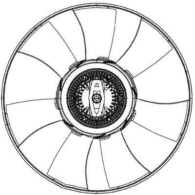 Mahle/Behr CFF 493 000P Hub, engine cooling fan wheel CFF493000P: Buy near me in Poland at 2407.PL - Good price!