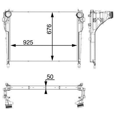 CI33000P Mahle/Behr Интеркулер