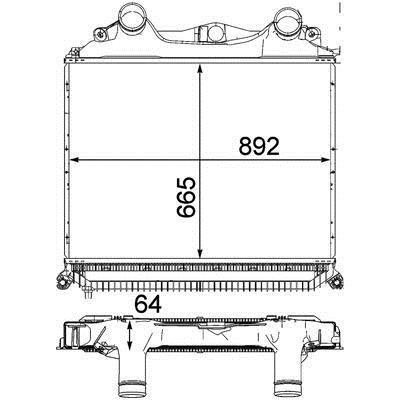 CI121000P Mahle/Behr Интеркулер