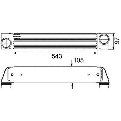 CI189000P Mahle/Behr Ladeluftkühler