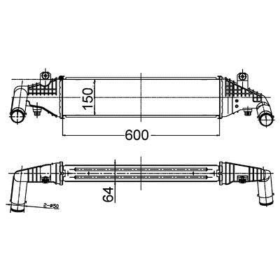CI504000S Mahle/Behr Chłodnica powietrza doładowującego (intercooler)