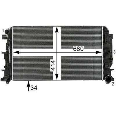 Mahle/Behr CR 61 000P Radiator, engine cooling CR61000P: Buy near me in Poland at 2407.PL - Good price!