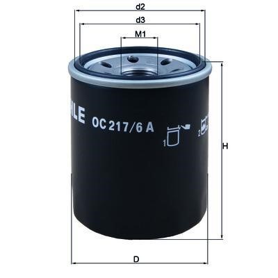 Mahle/Knecht OC 217/6 A Oil Filter OC2176A: Buy near me in Poland at 2407.PL - Good price!