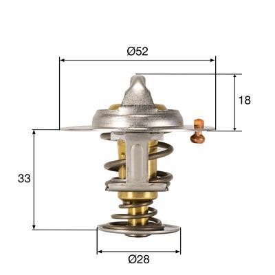 Mahle/Behr TX 327 92D Thermostat, coolant TX32792D: Buy near me in Poland at 2407.PL - Good price!