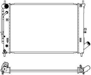 Sakura 32218524 Radiator, engine cooling 32218524: Buy near me in Poland at 2407.PL - Good price!