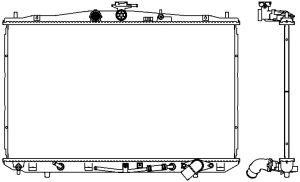 Sakura 32718508 Radiator, engine cooling 32718508: Buy near me in Poland at 2407.PL - Good price!