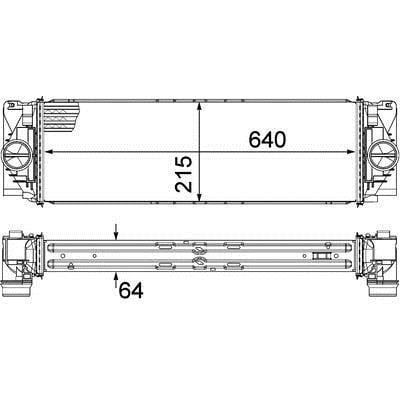 Mahle/Behr Intercooler, charger – price 765 PLN