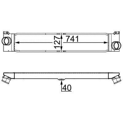 CI157000S Mahle/Behr Интеркулер