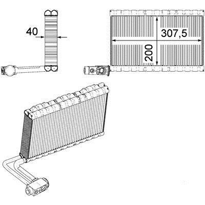 Mahle/Behr Испаритель кондиционера – цена [object Object] PLN