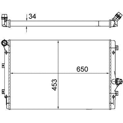 Mahle/Behr Engine cooling radiator – price 438 PLN