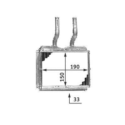 AH139000S Mahle/Behr Heat exchanger, interior heating