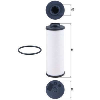 HX186D Mahle/Knecht Automatikgetriebe Ölfilter