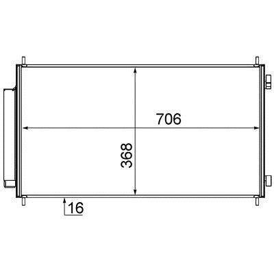 Air con condenser Honda CRV: AC719000S Mahle/Behr AC Condenser