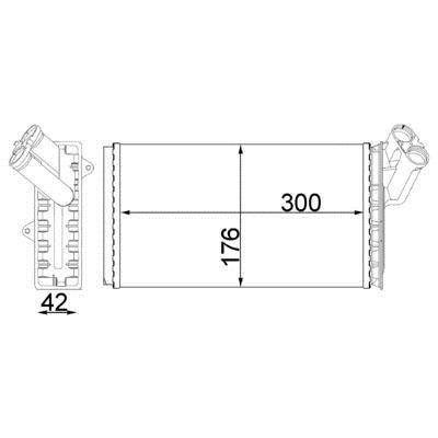 AH104000S Mahle/Behr Heat exchanger, interior heating