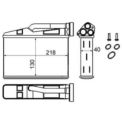 AH240000S Mahle/Behr Радиатор отопителя салона