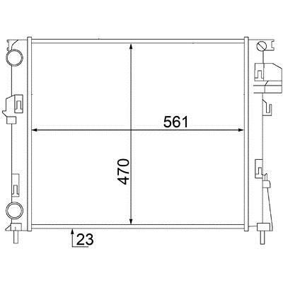 Mahle/Behr Engine cooling radiator – price 476 PLN