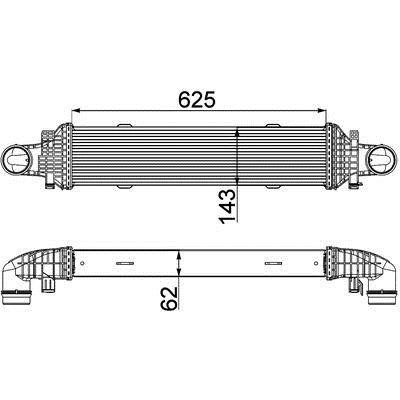 Mahle/Behr Интеркулер – цена 948 PLN