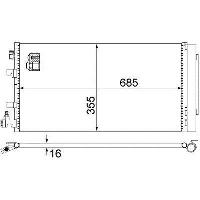 Mahle/Behr Радиатор кондиционера (Конденсатор) – цена 398 PLN