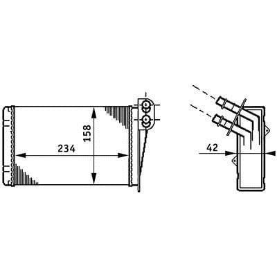 AH73000S Mahle/Behr Heat exchanger, interior heating
