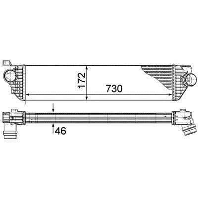 CI386000P Mahle/Behr Intercooler, charger
