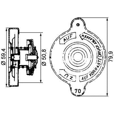 Mahle/Behr Kühlerdeckel – Preis 134 PLN