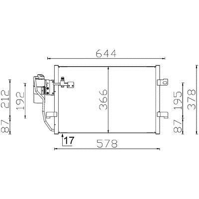 AC351000S Mahle/Behr AC Condenser