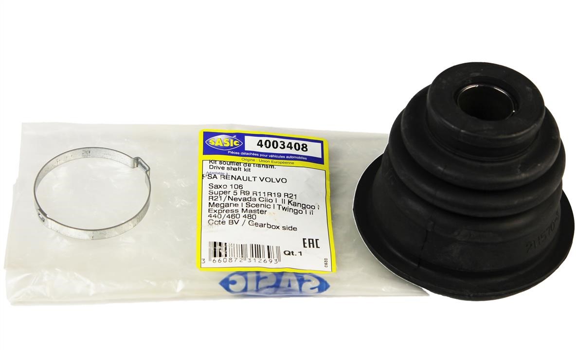 Drive shaft inner boot, kit Sasic 4003408