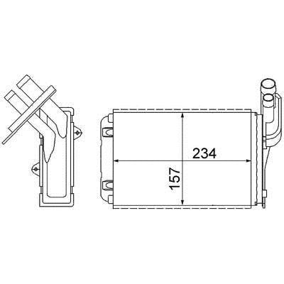 AH99000S Mahle/Behr Wärmetauscher, innenraumheizung