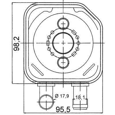 CLC165000S Mahle/Behr Ölkühler