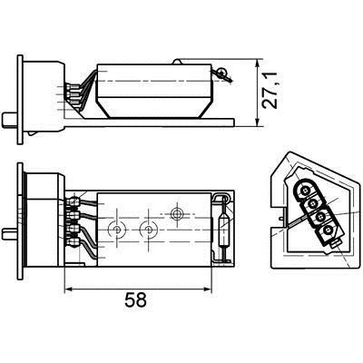Mahle/Behr Fan motor resistor – price 144 PLN