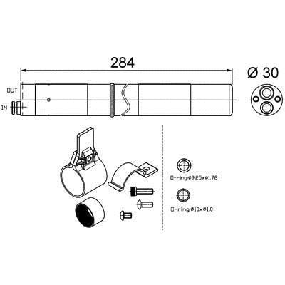 AD251000S Mahle/Behr Dryer, air conditioner