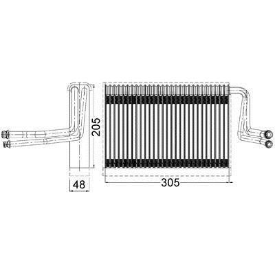 AE113000S Mahle/Behr Parownik klimatyzatora