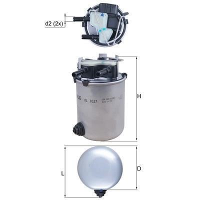 KL1027 Mahle/Knecht Filtr paliwa