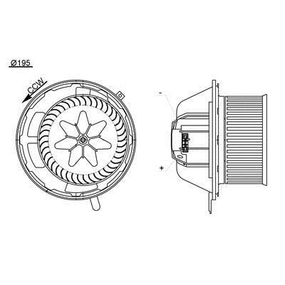 AB194000S Mahle/Behr Blower motor