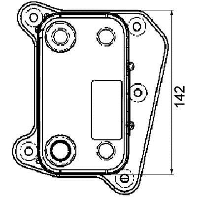 CLC38000P Mahle/Behr Радиатор масляный