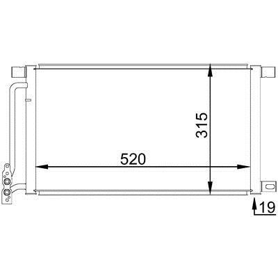 AC235001S Mahle/Behr AC Condenser