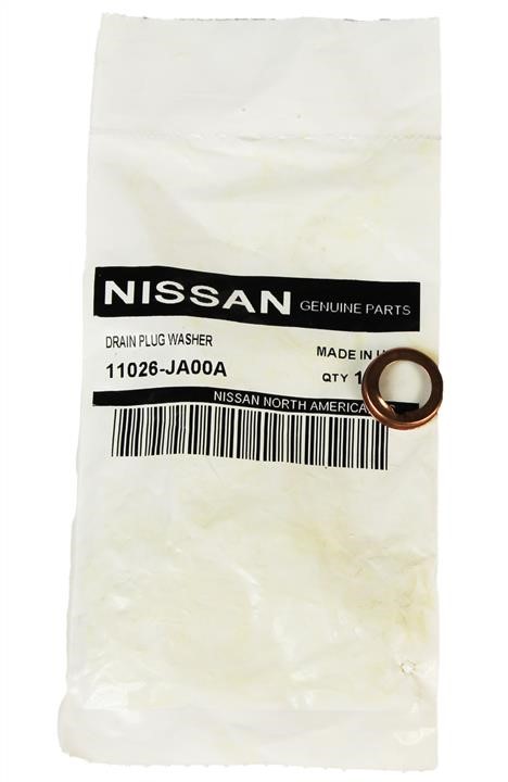 Pierścień uszczelniający korka spustowego oleju Nissan 11026-JA00A