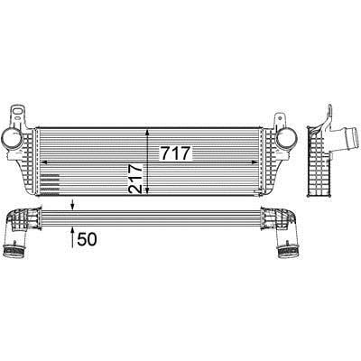 CI242000P Mahle/Behr Intercooler, charger