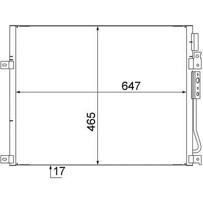 AC564000S Mahle/Behr Chłodnica klimatyzacji