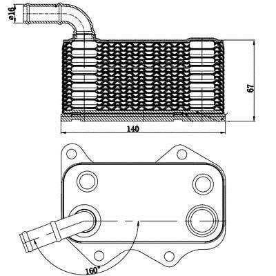 CLC174000S Mahle/Behr Ölkühler