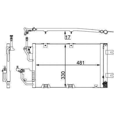 AC400000S Mahle/Behr AC Condenser