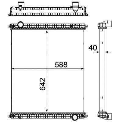 Mahle/Behr Engine cooling radiator – price 1774 PLN