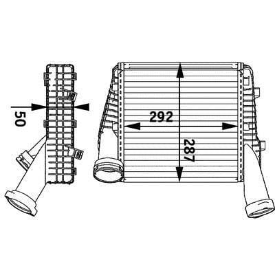 CI141000P Mahle/Behr Ladeluftkühler