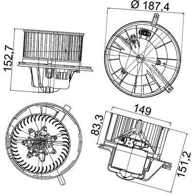 AB148000P Mahle/Behr Innenraumgebläse