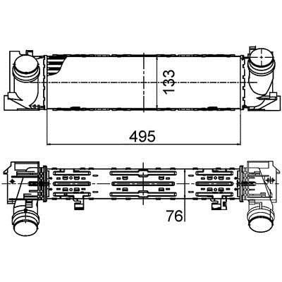 CI393000P Mahle/Behr Интеркулер