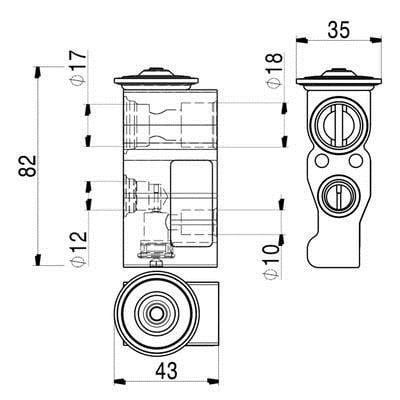 AVE2000P Mahle/Behr Expansionsventil für Klimaanlagen