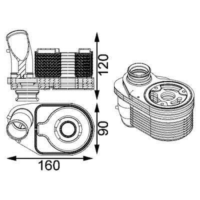 CLC203000S Mahle/Behr Радиатор масляный