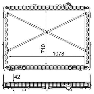 CR2097000P Mahle/Behr Kühler motorkühlung